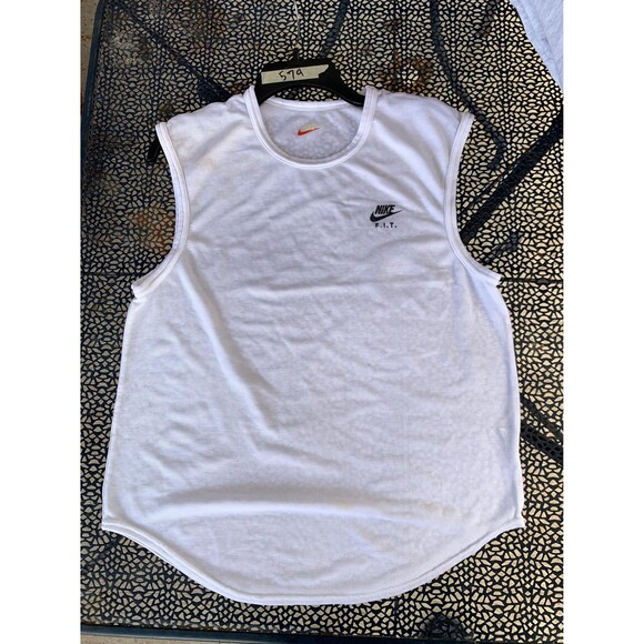 Vintage 90s White Nike tank top nike fits women size M - Picture 3 of 10